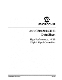 DataSheet dsPIC30F4013 pdf